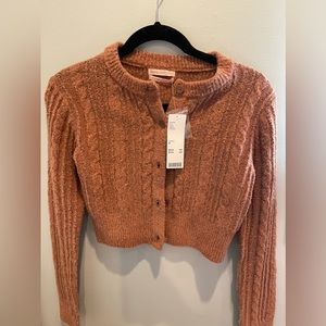 Urban Outfitters, never worn terracotta fuzzy sweater